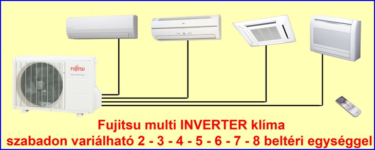 Fujitsu multi INVERTER klíma