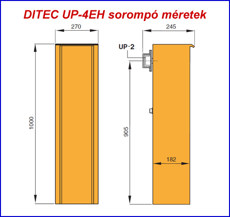 DITEC UP-4EH sorompó