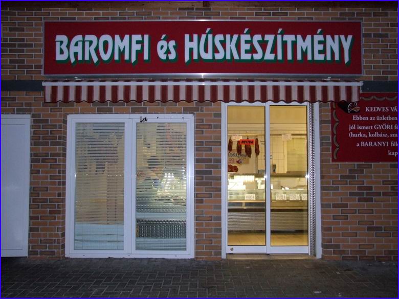 Automata ajtó referencia - Húsbolt, Lőrinci piac